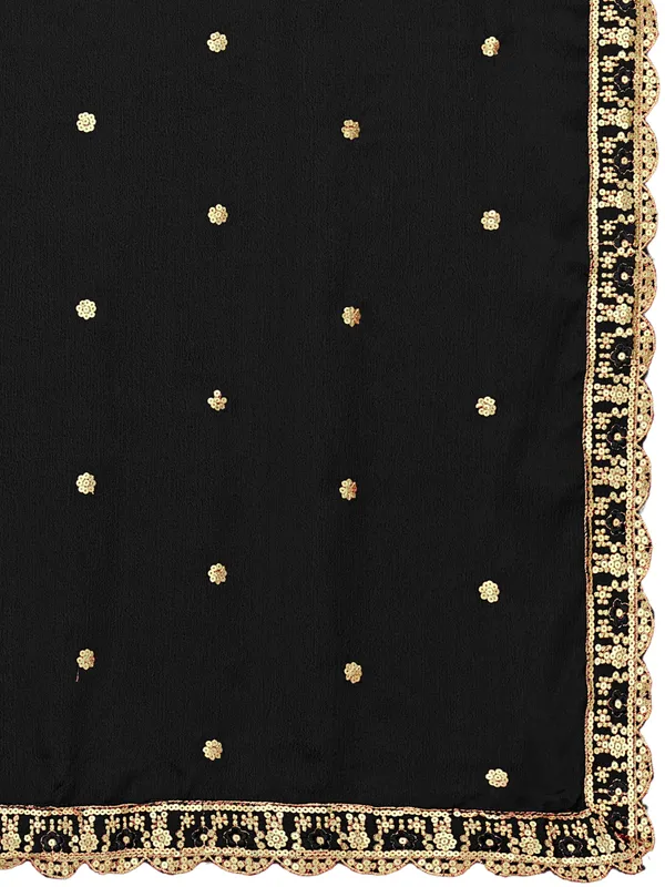 Chinon_Sequin_Embroidered_Dupatta_With_Scalloped_Floral_Border_Black