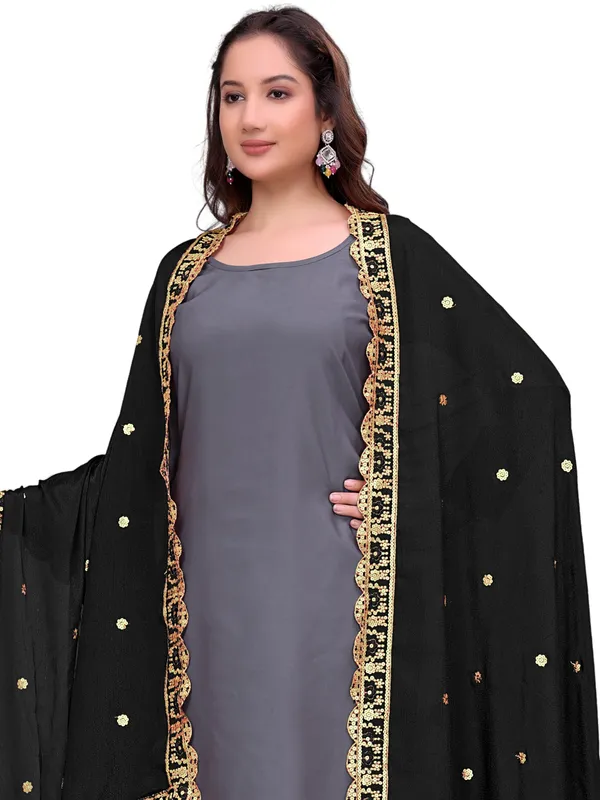 Chinon_Sequin_Embroidered_Dupatta_With_Scalloped_Floral_Border_Black