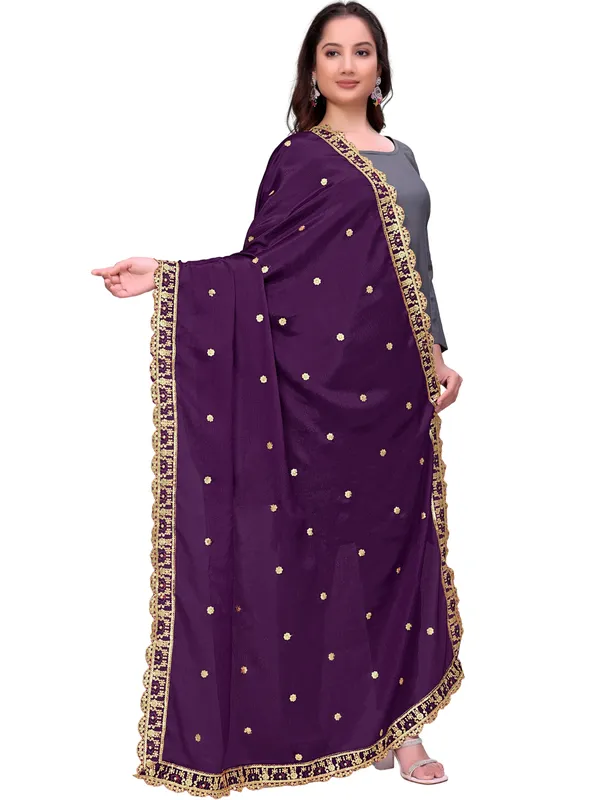 Chinon_Sequin_Embroidered_Dupatta_With_Scalloped_Floral_Border_Wine