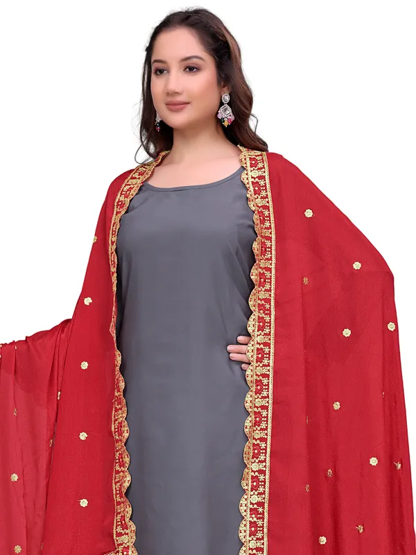Chinon_Sequin_Embroidered_Dupatta_With_Scalloped_Floral_Border_Red