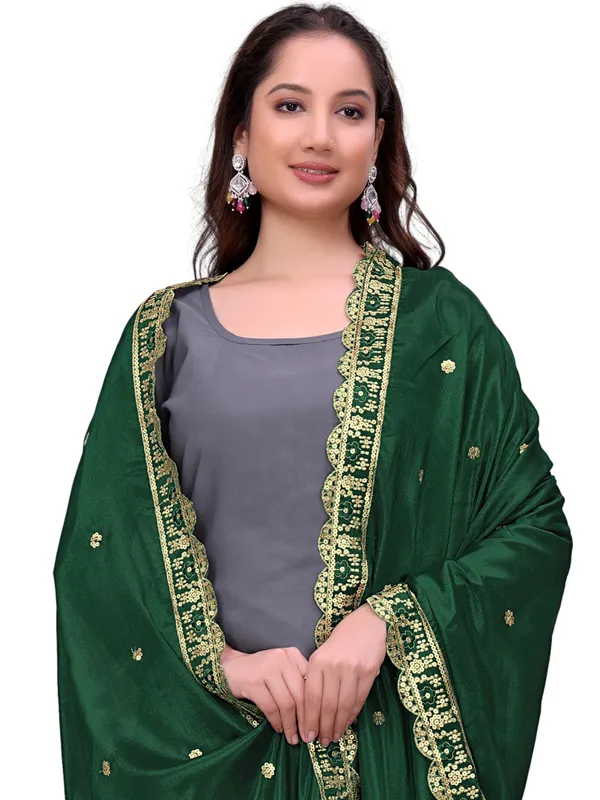 Chinon_Sequin_Embroidered_Dupatta_With_Scalloped_Floral_Border_Green