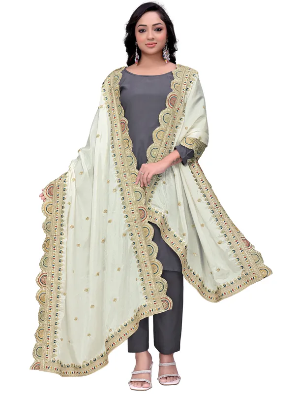 Chinon_Thread_Work_Dupatta_With_Multicolour_Scalloped_Border_White
