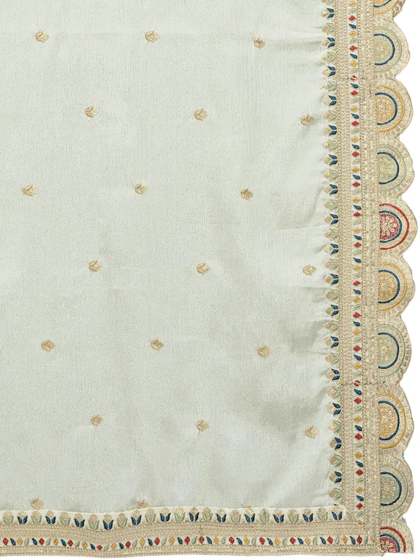 Chinon_Thread_Work_Dupatta_With_Multicolour_Scalloped_Border_White