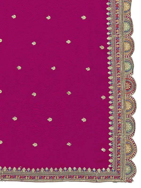 Chinon_Thread_Work_Dupatta_With_Multicolour_Scalloped_Border_Pink