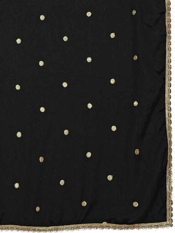 Chinon_Sequin_Butti_Dupatta_With_Scalloped_Zari_Lace_Border_Black