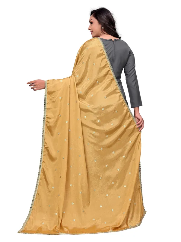Chinon_Sequin_Butti_Dupatta_With_Scalloped_Zari_Lace_Border_Gold