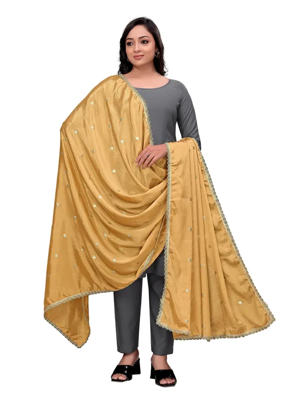 Chinon_Sequin_Butti_Dupatta_With_Scalloped_Zari_Lace_Border_Gold