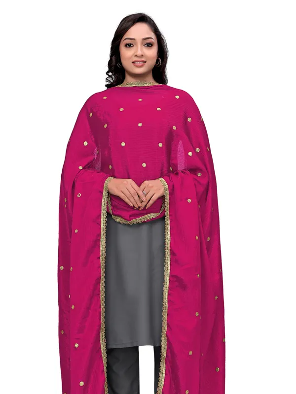Chinon_Sequin_Butti_Dupatta_With_Scalloped_Zari_Lace_Border_Pink