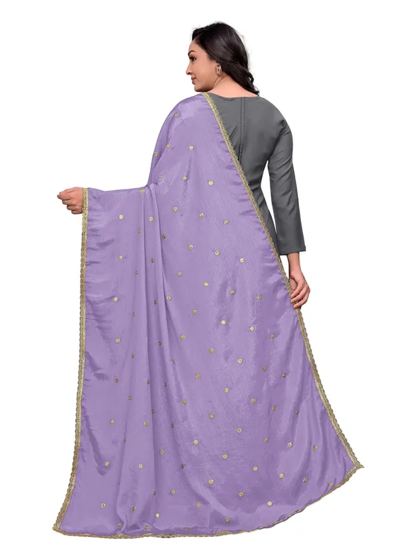 Chinon_Sequin_Butti_Dupatta_With_Scalloped_Zari_Lace_Border_Lavender