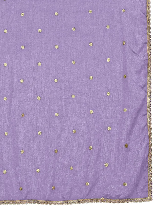 Chinon_Sequin_Butti_Dupatta_With_Scalloped_Zari_Lace_Border_Lavender