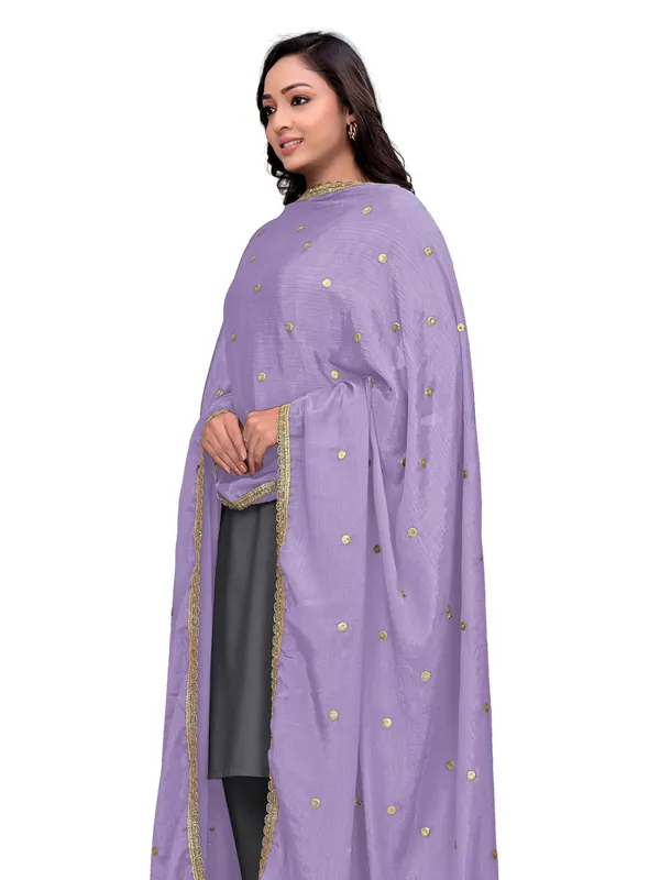 Chinon_Sequin_Butti_Dupatta_With_Scalloped_Zari_Lace_Border_Lavender