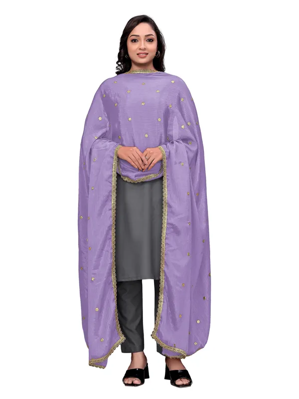 Chinon_Sequin_Butti_Dupatta_With_Scalloped_Zari_Lace_Border_Lavender