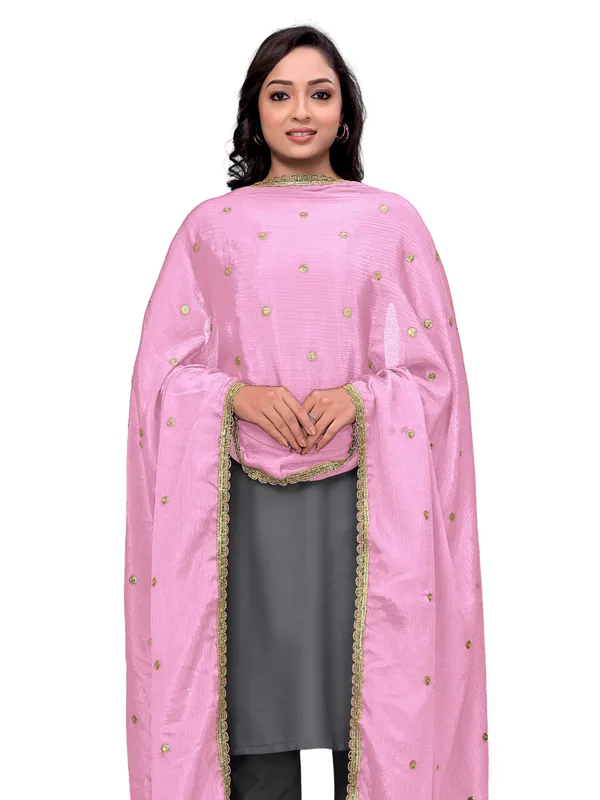 Chinon_Sequin_Butti_Dupatta_With_Scalloped_Zari_Lace_Border_Light_Pink