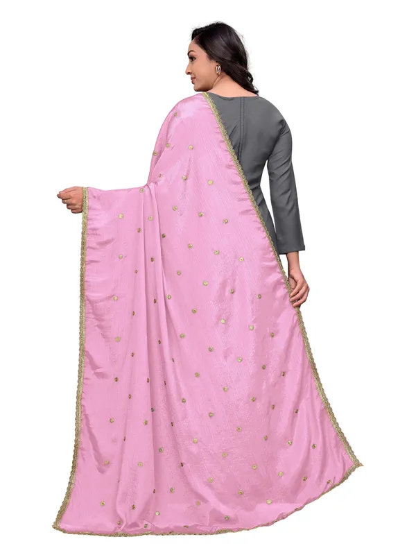 Chinon_Sequin_Butti_Dupatta_With_Scalloped_Zari_Lace_Border_Light_Pink
