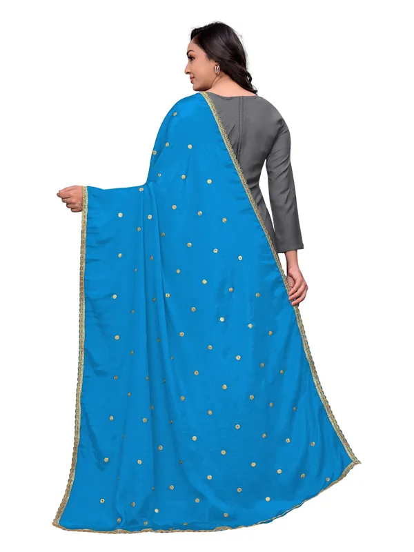 Chinon_Sequin_Butti_Dupatta_With_Scalloped_Zari_Lace_Border_Sky_Blue