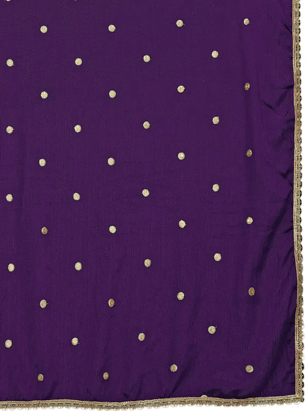 Chinon_Sequin_Butti_Dupatta_With_Scalloped_Zari_Lace_Border_Wine