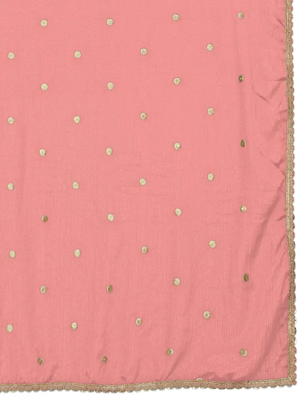 Chinon_Sequin_Butti_Dupatta_With_Scalloped_Zari_Lace_Border_Peach