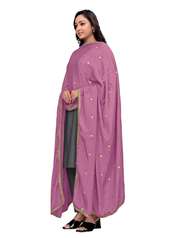 Chinon_Sequin_Butti_Dupatta_With_Scalloped_Zari_Lace_Border_Onion_Pink