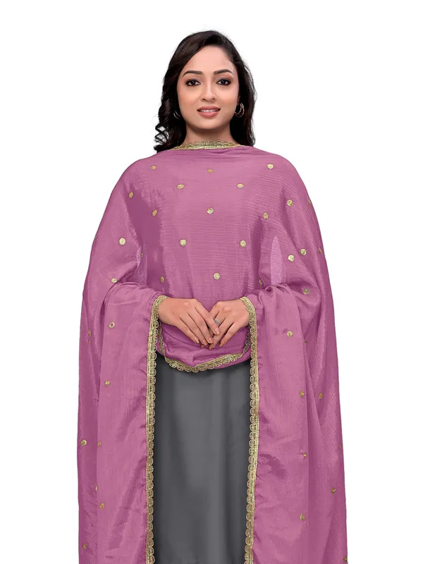 Chinon_Sequin_Butti_Dupatta_With_Scalloped_Zari_Lace_Border_Onion_Pink