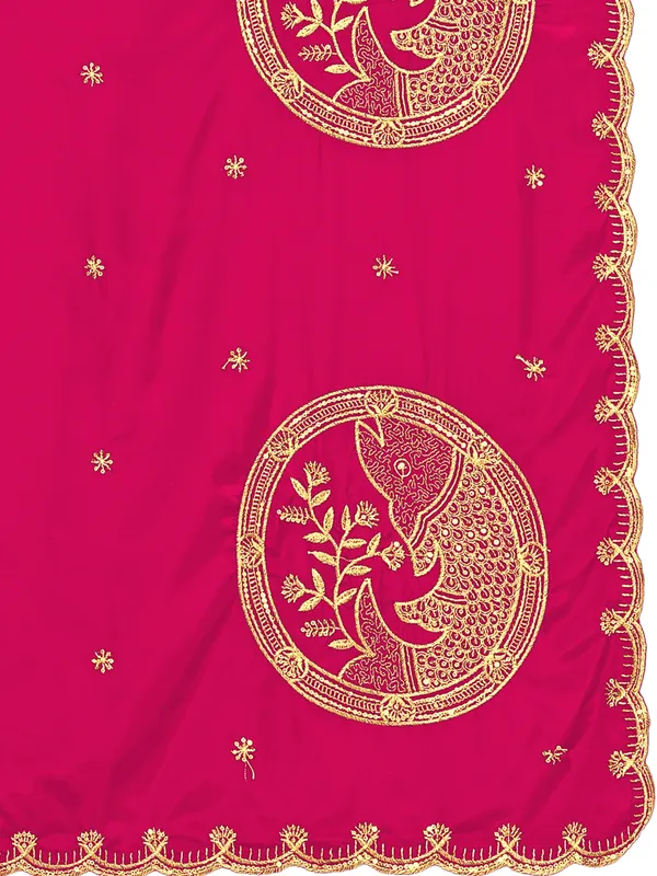 Crepe_Art_Silk_Dupatta_With_Zari_Embroidered_Fish_Motifs_Pink