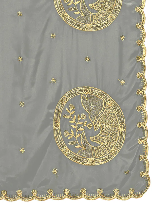 Crepe_Art_Silk_Dupatta_With_Zari_Embroidered_Fish_Motifs_Grey