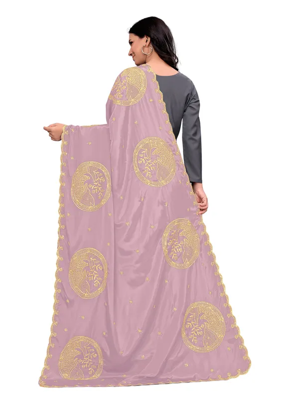 Crepe_Art_Silk_Dupatta_With_Zari_Embroidered_Fish_Motifs_Onion_Pink