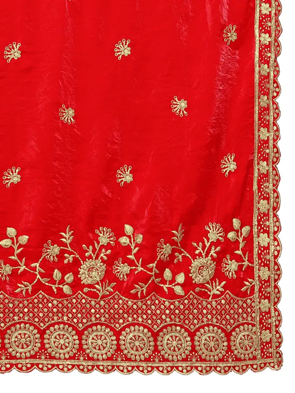 Art_Silk_Dupatta_With_Heavy_Zari_Sequin_Embroidered_Border_Lavender