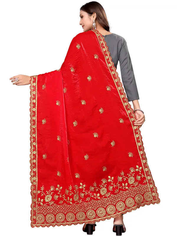 Art_Silk_Dupatta_With_Heavy_Zari_Sequin_Embroidered_Border_Lavender