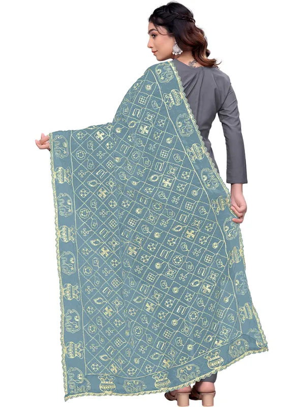 Art_Silk_Embroidered_Dupatta_With_Elephant_Kalash_Motifs_Grey