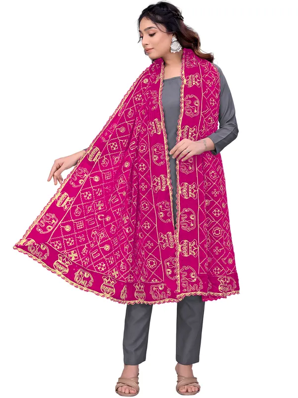 Art_Silk_Embroidered_Dupatta_With_Elephant_Kalash_Motifs_Pink