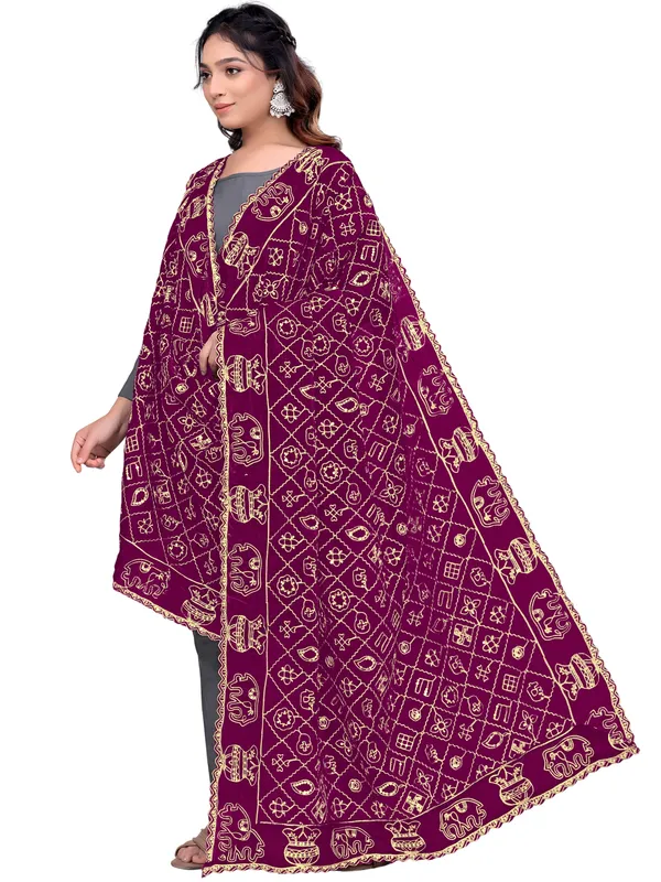 Art_Silk_Embroidered_Dupatta_With_Elephant_Kalash_Motifs_Wine