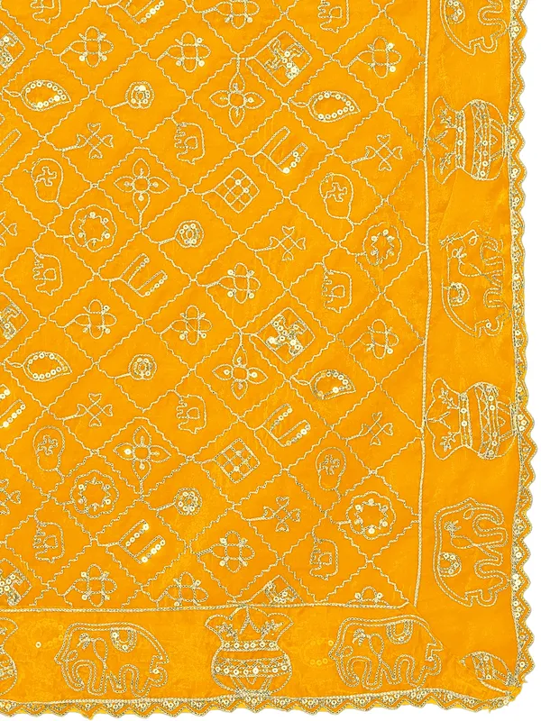 Art_Silk_Embroidered_Dupatta_With_Elephant_Kalash_Motifs_Yellow