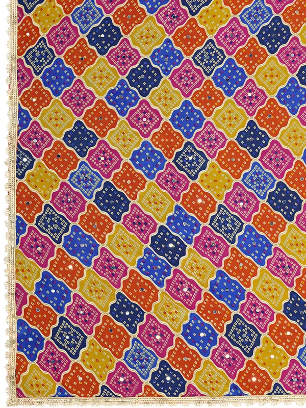 Georgette_Bandhani_Leheriya_Print_Dupatta_With_Mirror_Work_Multi_Colour2