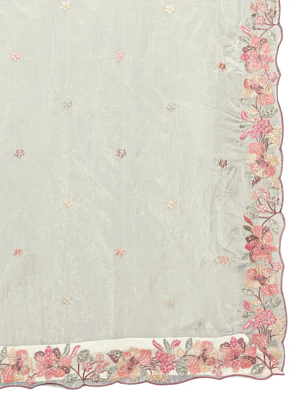 Art_Silk_Crush_Floral_Embroidered_Dupatta_With_Sequin_Work_White