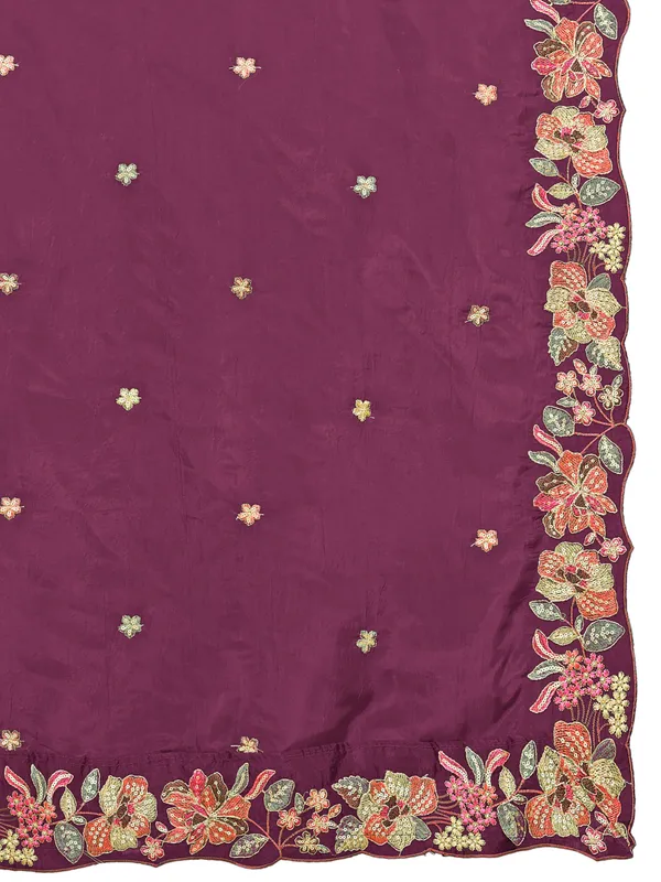 Art_Silk_Crush_Floral_Embroidered_Dupatta_With_Sequin_Work_Light_Maroon