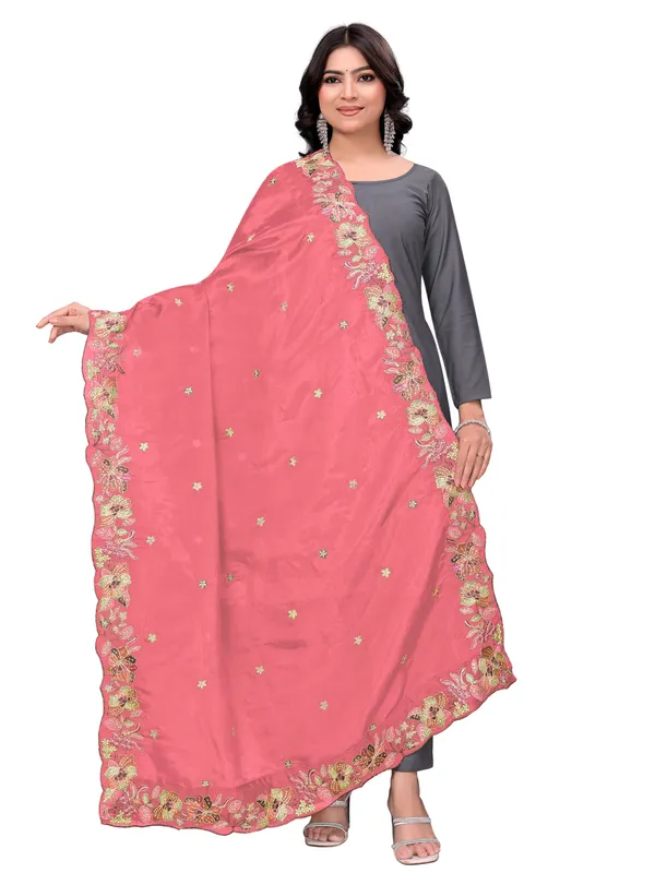 Art_Silk_Crush_Floral_Embroidered_Dupatta_With_Sequin_Work_Gajari