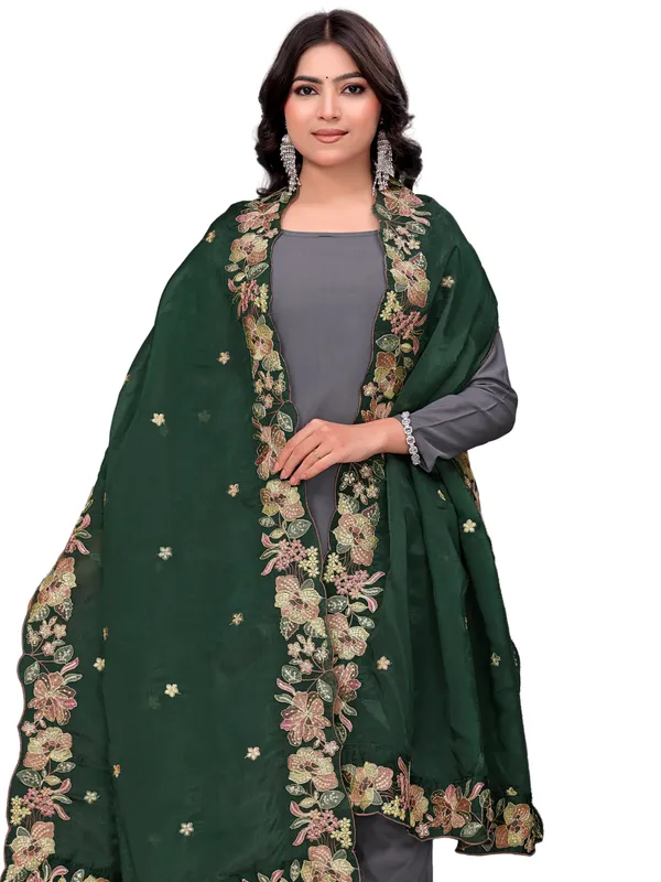Art_Silk_Crush_Floral_Embroidered_Dupatta_With_Sequin_Work_Green