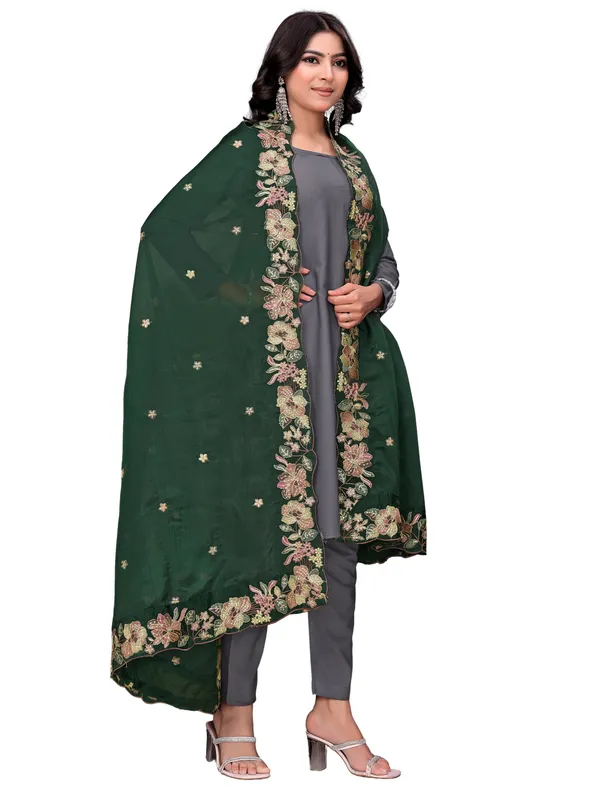 Art_Silk_Crush_Floral_Embroidered_Dupatta_With_Sequin_Work_Green