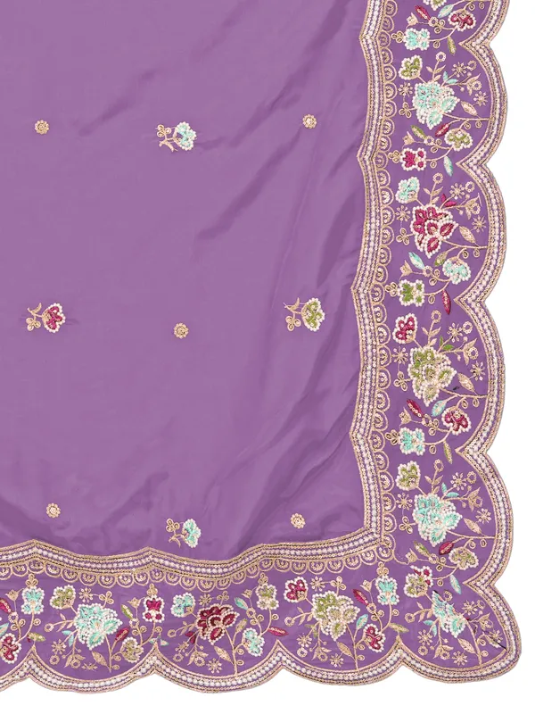 Embroidered_Art_Silk_Dupatta_With_Scalloped_Cutwork_Border_Lavender