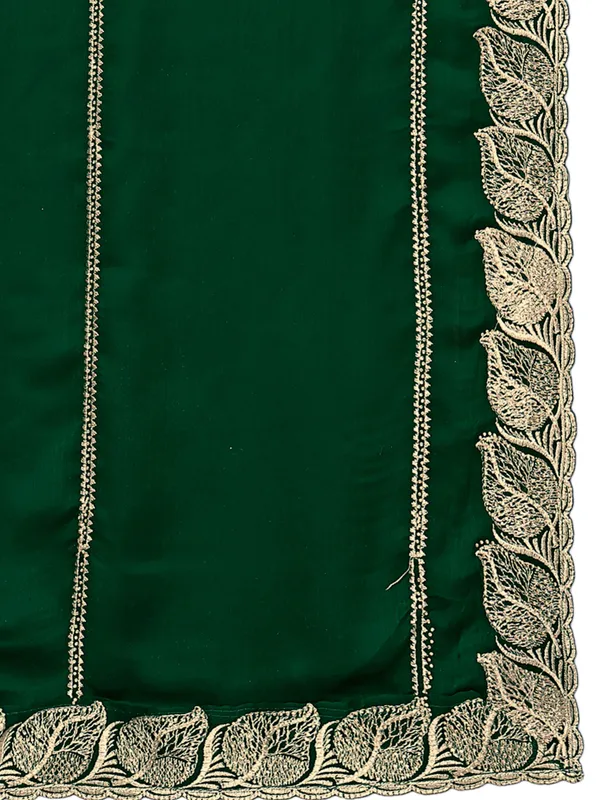 Glossy_Chiffon_Dupatta_With_Leaf_Cutwork_Border_Stone_Work_Green