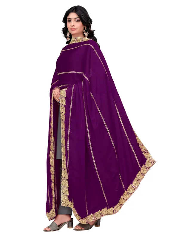 Glossy_Chiffon_Dupatta_With_Leaf_Cutwork_Border_Stone_Work_Wine