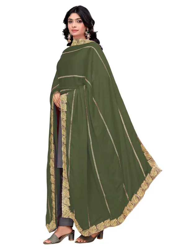 Glossy_Chiffon_Dupatta_With_Leaf_Cutwork_Border_Stone_Work_Mahendi_Green