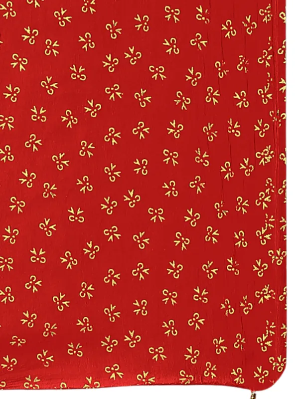 Chiffon_Dupatta_With_Golden_Foil_Print_Tassel_Latkans_Red
