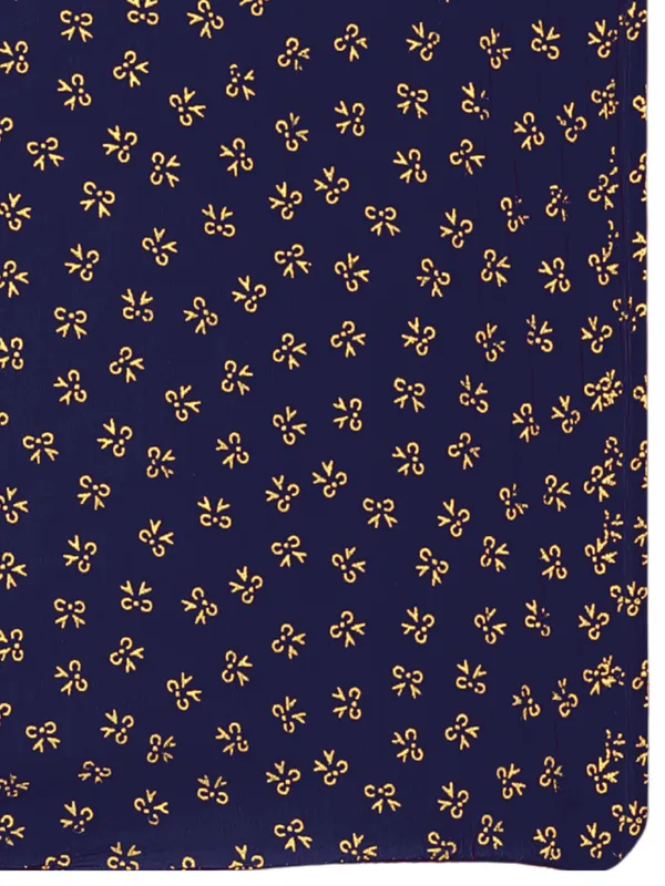 Chiffon_Dupatta_With_Golden_Foil_Print_Tassel_Latkans_Navy_Blue
