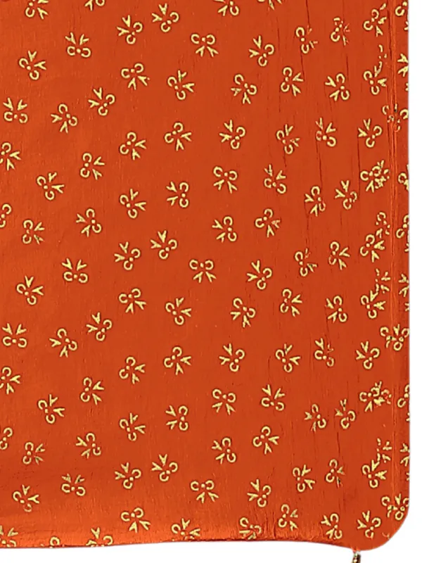 Chiffon_Dupatta_With_Golden_Foil_Print_Tassel_Latkans_Orange