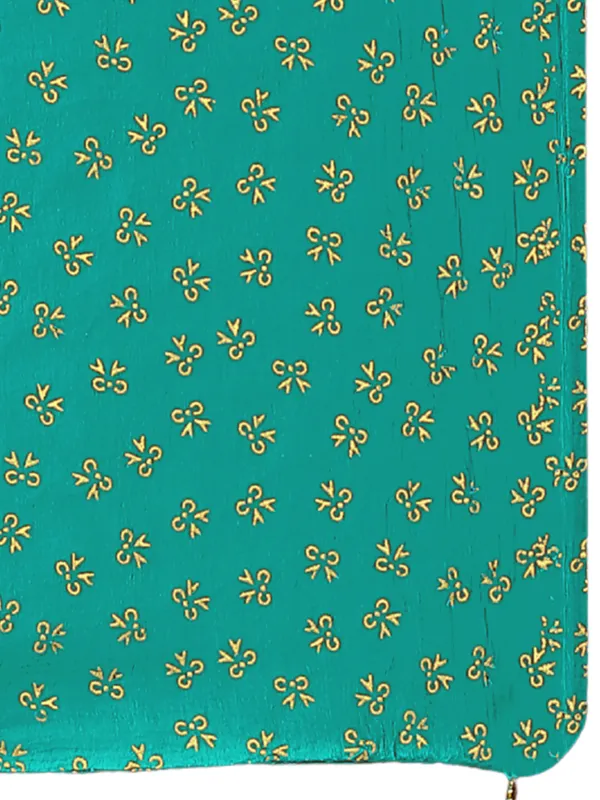 Chiffon_Dupatta_With_Golden_Foil_Print_Tassel_Latkans_Rama_Green