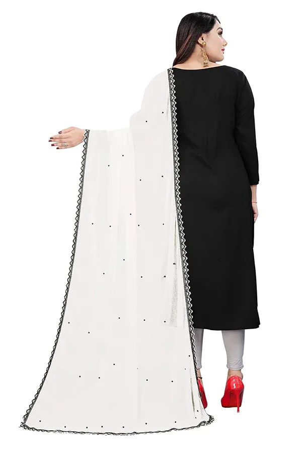 Chiffon_Dupatta_With_Moti_Work_Four_Side_Lace_Border_White