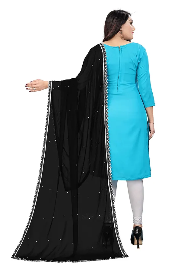 Chiffon_Dupatta_With_Moti_Work_Four_Side_Lace_Border_Black