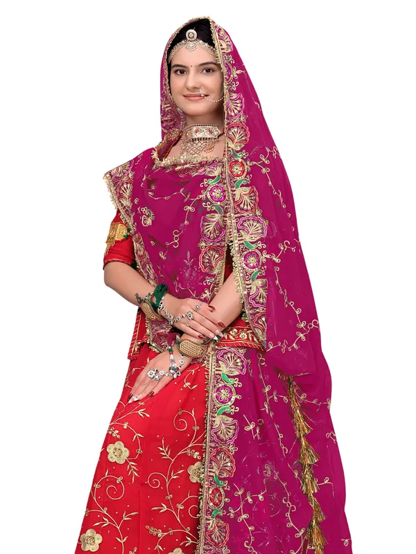 Zari_Embroidered_Georgette_Odhni_Dupatta_With_Peacock_Border_Pink