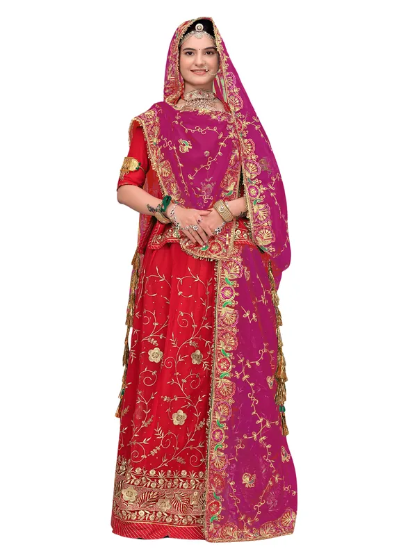 Zari_Embroidered_Georgette_Odhni_Dupatta_With_Peacock_Border_Pink